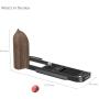 SmallRig 5666 L-Shaped Mount Plate w/ Wooden Handle For Fujifilm X-T30 (Black)