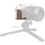 SmallRig 5667 L-Shaped Mount Plate w/ Wooden Handle For Fujifilm X-T30 (Silver)