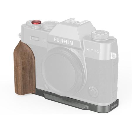 SmallRig 5668 L-Shaped Mount Plate w/ Wooden Handle Fujifilm X-T30 (Charcoal)