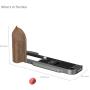 SmallRig 5668 L-Shaped Mount Plate w/ Wooden Handle Fujifilm X-T30 (Charcoal)