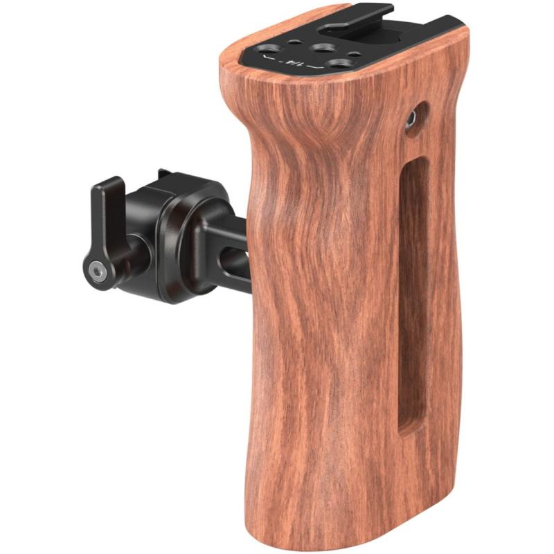 SmallRig 2187C Wooden Side Handle w/ Nato Clamp
