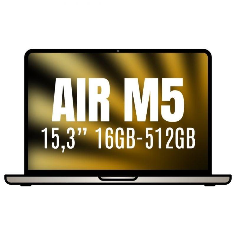 Apple Macbook Air 15,3'/ M5 10-Core CPU/ 16GB/ 512GB SSD/ 10-Core GPU/ Blanco Estrella