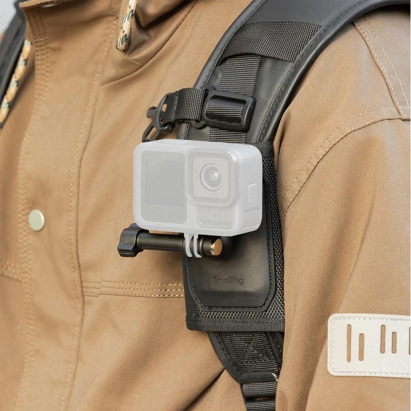SmallRig 5721 Hook And Loop Backpack Strap Mount For Action Cameras
