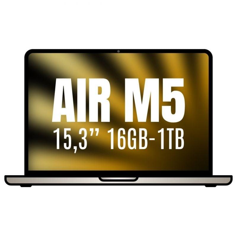 Apple Macbook Air 15,3'/ M5 10-Core CPU/ 16GB/ 1TB SSD/ 10-Core GPU/ Blanco Estrella