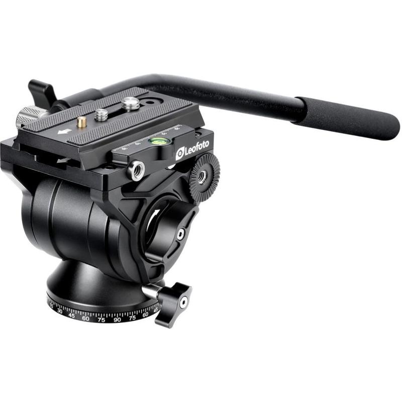 Leofoto BV-10M Videokop w/ Manfrotto Quick Release Plate