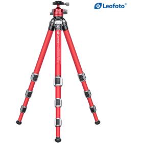 Leofoto LA-324C+LH-40(Red) CNC Tripod Hard Anodize