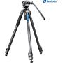Leofoto LVM-323C+BV-10 Flip Lock Carbon Tripod
