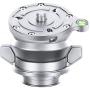 Leofoto LBQ-60S Silver Leveling Base