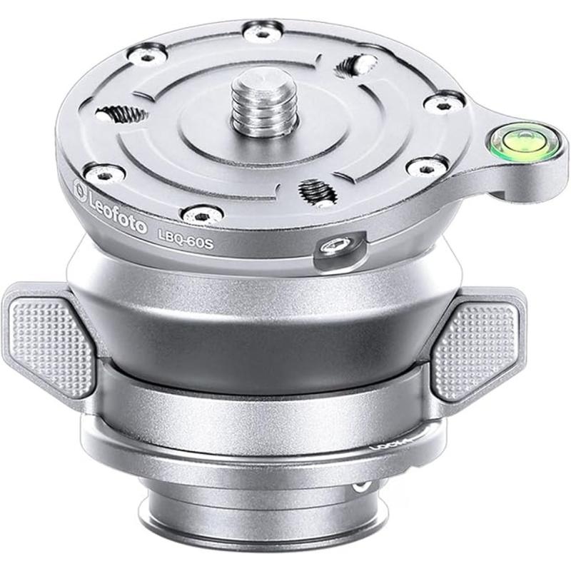 Leofoto LBQ-60S Silver Leveling Base