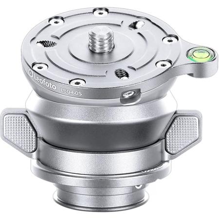 Leofoto LBQ-60S Silver Leveling Base