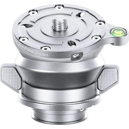 Leofoto LBQ-50S Silver Leveling Base