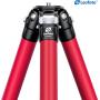 Leofoto LA-284C+LH-30(Red) CNC Tripod Hard Anodize
