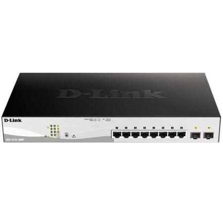 Switch Gestionable D-Link DGS-1210-10MP 10 Puertos/ RJ-45 10/100/1000/ PoE/ SFP