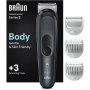 Cortapelos Braun BodyGroomer Series 3 BG3340/ con Batería/ 3 Accesorios
