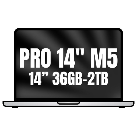 Apple Macbook Pro 14'/ M5 Max 36-Core CPU/ 36GB/ 2TB SSD/ 32-Core GPU/ Plata