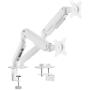 Soporte de Mesa con Contrapeso para 2 Monitores Aisens DT32TSR-437/ Giratorio/ Inclinable/ hasta 9kg