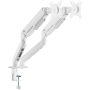 Soporte de Mesa con Contrapeso para 2 Monitores Aisens DT32TSR-437/ Giratorio/ Inclinable/ hasta 9kg