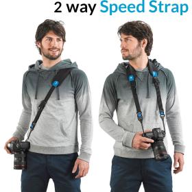Miggo Padded 2 way Speed Strap SLR &amp;amp; Mirorless Blue Black
