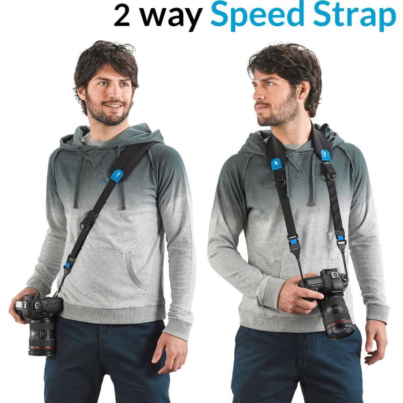 Miggo Padded 2 way Speed Strap SLR &amp;amp; Mirorless Blue Black