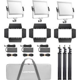 Godox Litemons LP1200R RGB LED Light Panel 3 Light Kit