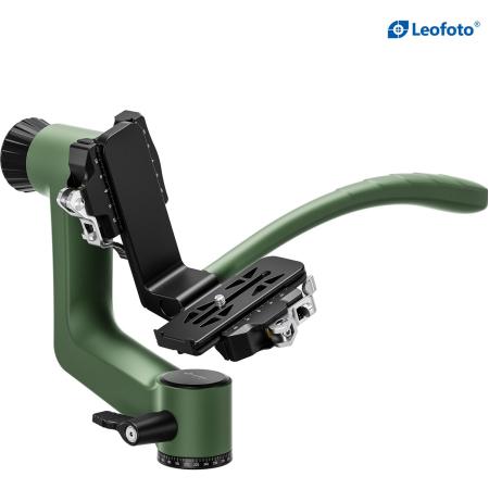 Leofoto PG-3SL Carbon Fiber Gimbal Head w/ Long Handle - Green