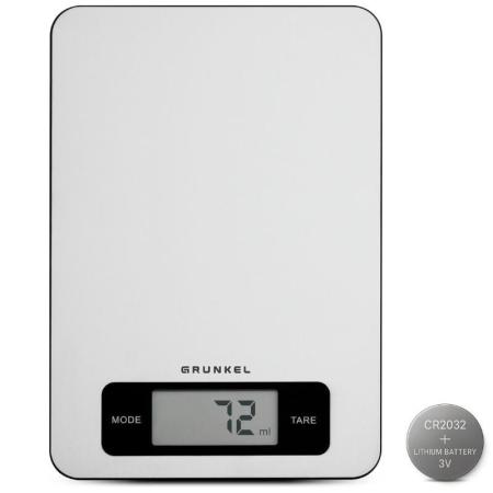 Báscula de Cocina Electrónica Grunkel BC-COOKXT/ hasta 5kg/ Plata
