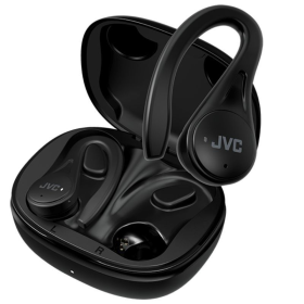 Auriculares Bluetooth JVC HA-EC25T con estuche de carga/ Autonomía 7.5h/ Negros