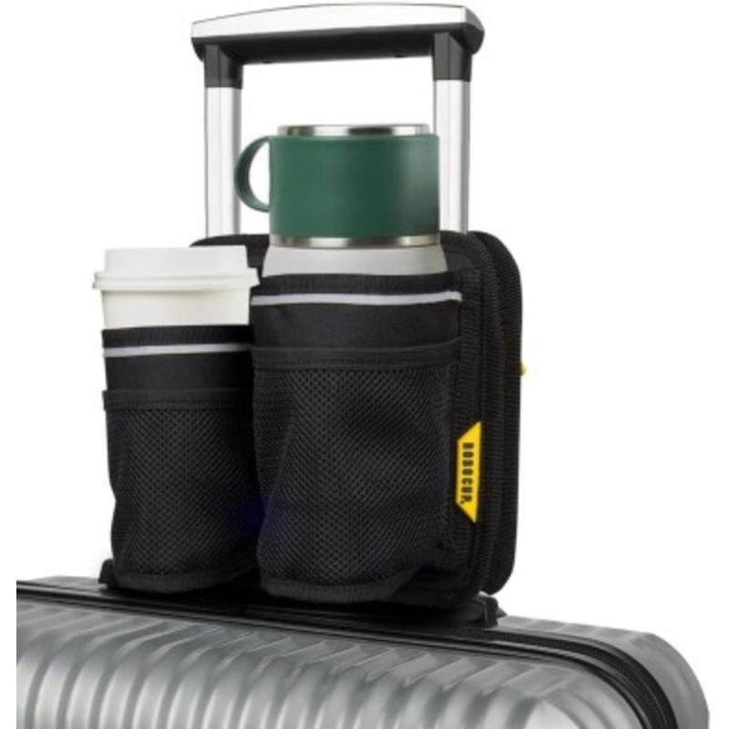 RoboCup Luggage Handle Dual Drink Holder &amp;amp; Storage