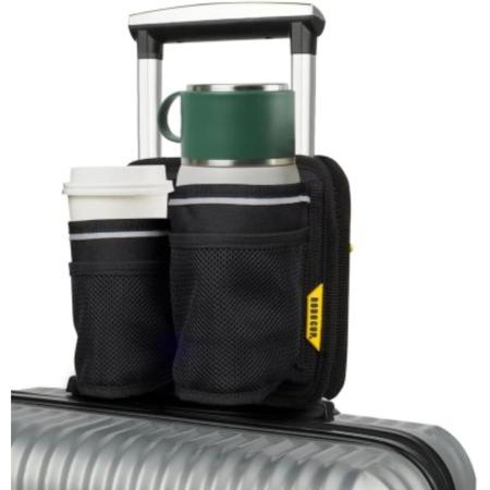 RoboCup Luggage Handle Dual Drink Holder &amp;amp; Storage
