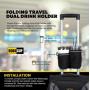 RoboCup Luggage Handle Dual Drink Holder &amp;amp; Storage
