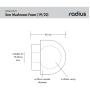 Radius 5cm Mushroom Foam &amp;amp; Fur Windcover (19/22)