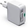 Hama Fast Charger Gan 2X USB-C Uittrekbare Charging Cable PD 30 W White