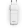 Hama Fast Charger Gan 2X USB-C Uittrekbare Charging Cable PD 30 W White