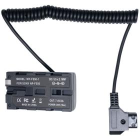 Caruba Dummy Battery Sony NP F D Tap Male 1 Meter Coiled