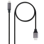 Cable Conversor Nanocable 10.15.5262/ USB Tipo-C Macho - HDMI Macho/ 1.8m/ Negro