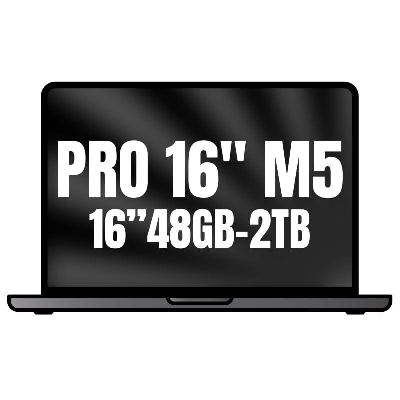 Apple Macbook Pro 16'/ M5 Max 18-Core CPU/ 48GB/ 2TB SSD/ 40-Core GPU/ Negro Espacial