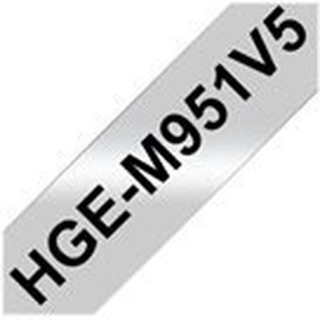 Brother 24mm Black On Matt Silver High Grade Ta