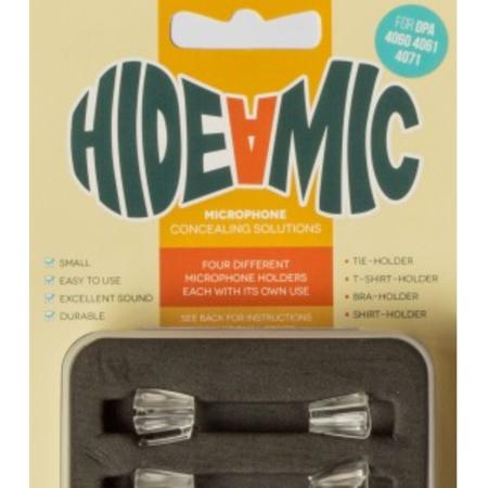 Hide-a-mic Dpa 4060/4061/4071 4 Different Holders In Case Transparent