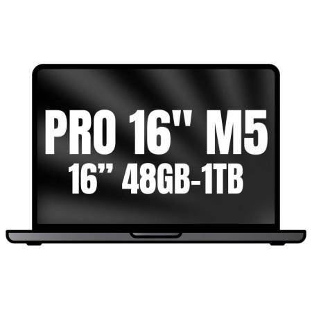 Apple Macbook Pro 16'/ M5 Pro 18-Core CPU/ 48GB/ 1TB SSD/ 20-Core GPU/ Negro Espacial