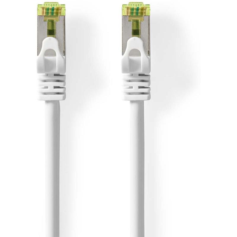 Nedis CAT7 Network Cable RJ45 M RJ45 M 10.0m Snagless Round LSZH White Label