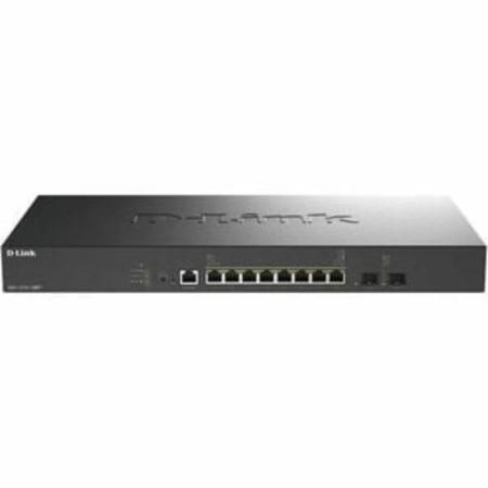 Switch Gestionable D-Link DXS-1210-10MP/E 8 Puertos/ RJ-45 100/1000/2.5G/5G/10G/ PoE+/ SFP