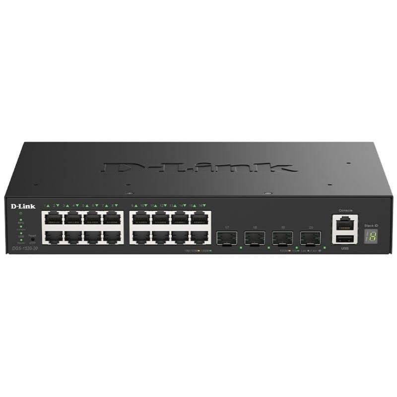 Switch Gestionable D-Link DGS-1530-20/E 16 Puertos/ RJ-45 10/100/1000