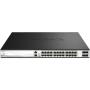 Switch Gestionable D-Link DXS-3130-28P/E 24 Puertos/ RJ-45 10/100/1000/ SFP/ PoE