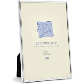 Weisz Frame Silver Plated Half Round Narrow 20x30cm