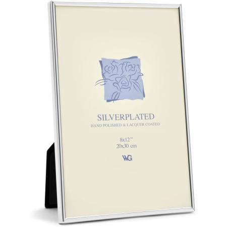 Weisz Frame Silver Plated Half Round Narrow 20x30cm