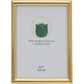 Weisz Photo Frame Gold Colour 6x9 cm