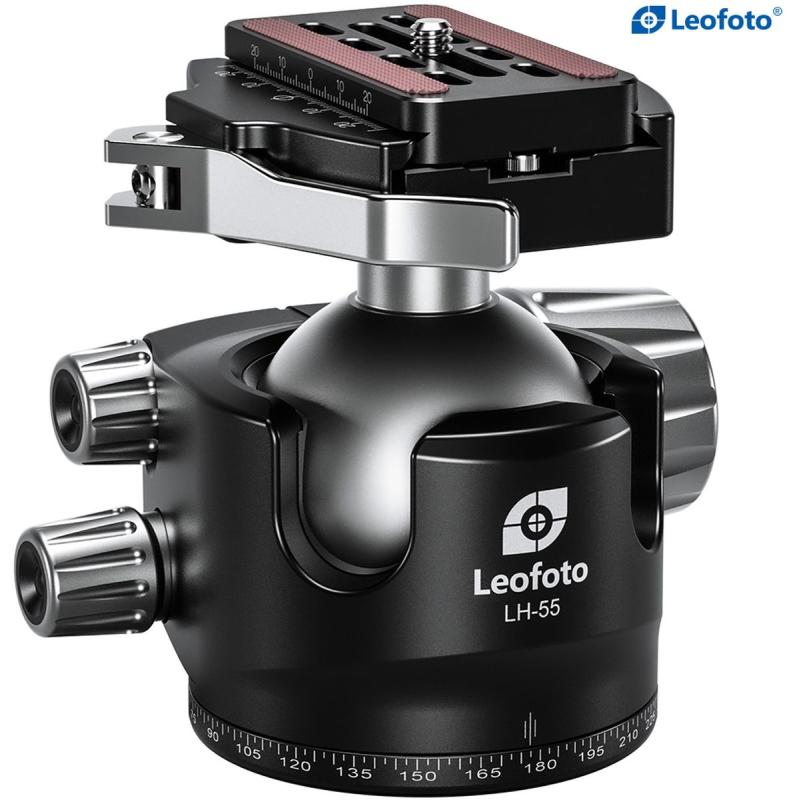 Leofoto LH-55LR (w/ LR-70 Clamp) 55mm Low Center Of Gravity Ball Head