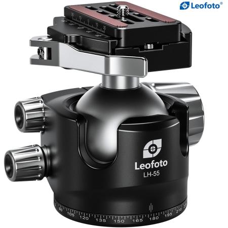 Leofoto LH-55LR (w/ LR-70 Clamp) 55mm Low Center Of Gravity Ball Head