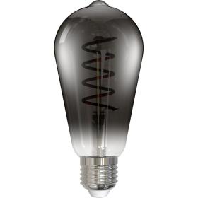 Hama LED-Gloeidraadlamp E27 Edison ST64 Smoke Helder Extra Warm White DIMB.