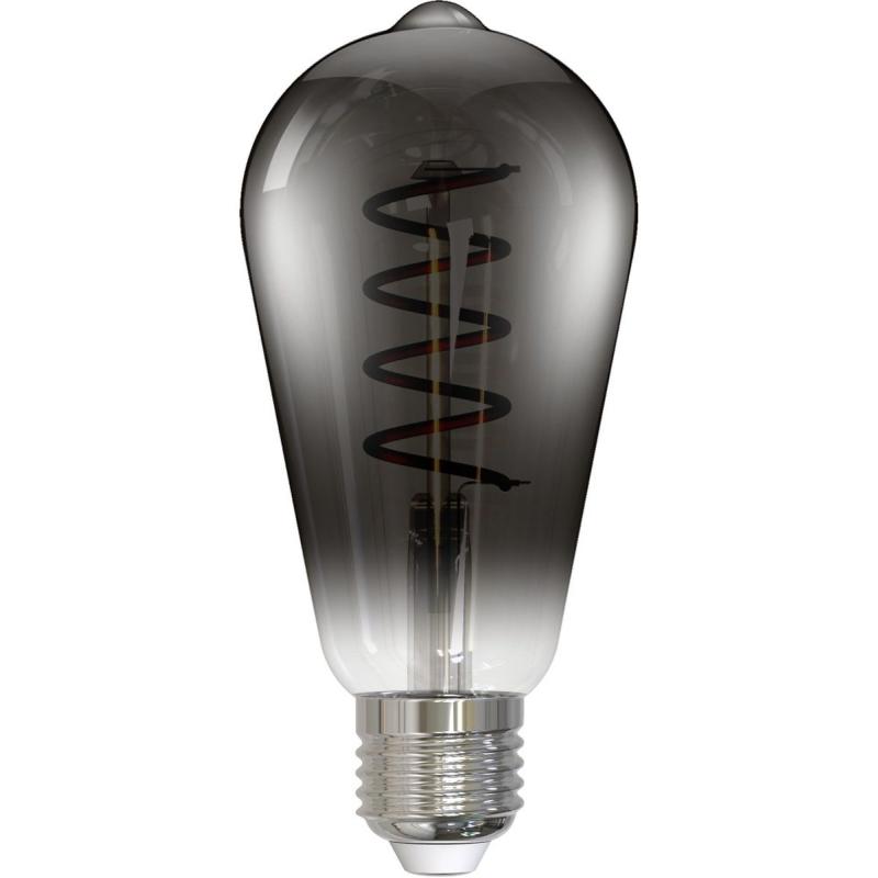 Hama LED-Gloeidraadlamp E27 Edison ST64 Smoke Helder Extra Warm White DIMB.